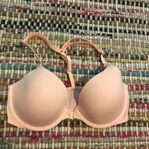Vs Pink Lightly Lined T Back Bra